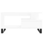 Mesa de centro madera contrachapada blanca 90x49x45 cm de , Mesas de centro - Ref: Foro24-831028, Precio: 75,31 €, Descuento: %