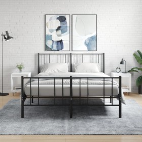 Mesitas noche 2 uds madera ingeniería blanco brillo 40x35x50 cm de , Mesitas de noche - Ref: Foro24-830721, Precio: 42,22 €, ...