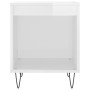Mesitas noche 2 uds madera ingeniería blanco brillo 40x35x50 cm de , Mesitas de noche - Ref: Foro24-830721, Precio: 42,22 €, ...