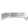 Mueble de TV blanco brillo 140x40,5x35 cm de vidaXL, Muebles TV - Ref: Foro24-243043, Precio: 137,35 €, Descuento: %