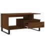 Mesa de centro madera contrachapada roble marrón 90x49x45 cm de , Mesas de centro - Ref: Foro24-831035, Precio: 65,28 €, Desc...