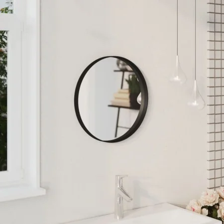 Espejo de pared negro 40 cm de , Espejos - Ref: Foro24-322293, Precio: 40,87 €, Descuento: %
