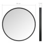 Espejo de pared negro 40 cm de , Espejos - Ref: Foro24-322293, Precio: 41,47 €, Descuento: %