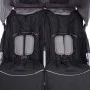 Gray and black steel twin stroller by vidaXL, Baby strollers - Ref: Foro24-10110, Price: 199,81 €, Discount: %