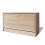 Banco zapatero de color roble 80x24x45 cm de vidaXL, Zapateros y organizadores de calzado - Ref: Foro24-243049, Precio: 62,73...