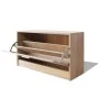 Banco zapatero de color roble 80x24x45 cm de vidaXL, Zapateros y organizadores de calzado - Ref: Foro24-243049, Precio: 73,59...