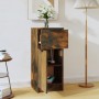 Aparador madera contrachapada color roble ahumado 30x30x70 cm de , Aparadores - Ref: Foro24-817000, Precio: 41,78 €, Descuent...