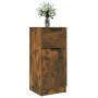Aparador madera contrachapada color roble ahumado 30x30x70 cm de , Aparadores - Ref: Foro24-817000, Precio: 41,78 €, Descuent...