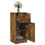 Aparador madera contrachapada color roble ahumado 30x30x70 cm de , Aparadores - Ref: Foro24-817000, Precio: 41,78 €, Descuent...