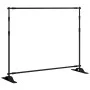 Soportes de telón de fondo 2 uds acero negro 254x243 cm de , Montajes de estudio - Ref: Foro24-3187466, Precio: 192,60 €, Des...