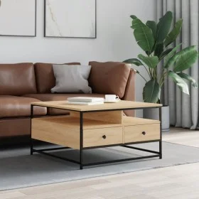 Couchtisch aus Sonoma-Eichenholzwerkstoff, 80 x 80 x 45 cm von , Couchtisch - Ref: Foro24-835290, Preis: 91,94 €, Rabatt: %