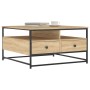 Mesa de centro madera de ingeniería roble Sonoma 80x80x45 cm de , Mesas de centro - Ref: Foro24-835290, Precio: 93,84 €, Desc...