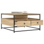 Mesa de centro madera de ingeniería roble Sonoma 80x80x45 cm de , Mesas de centro - Ref: Foro24-835290, Precio: 93,84 €, Desc...