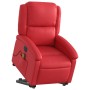 Sillón de majaje elevable eléctrico cuero artificial rojo en Sillones | Comprar online en Foru.es