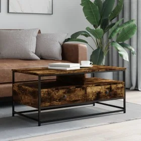 Couchtisch aus geräuchertem Eichenholzwerkstoff, 100 x 51 x 45 cm von , Couchtisch - Ref: Foro24-835286, Preis: 74,15 €, Raba...