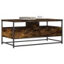 Mesa de centro madera de ingeniería roble ahumado 100x51x45 cm de , Mesas de centro - Ref: Foro24-835286, Precio: 76,69 €, De...
