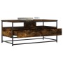 Mesa de centro madera de ingeniería roble ahumado 100x51x45 cm de , Mesas de centro - Ref: Foro24-835286, Precio: 76,69 €, De...