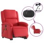 Sillón de majaje elevable eléctrico cuero artificial rojo en Sillones | Comprar online en Foru.es