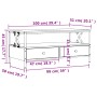 Mesa de centro madera de ingeniería negro 100x51x45 cm de , Mesas de centro - Ref: Foro24-835299, Precio: 98,32 €, Descuento: %