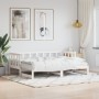 Sofá cama nido madera maciza de pino blanco 90x190 cm de , Camas y somieres - Ref: Foro24-836211, Precio: 191,75 €, Descuento: %