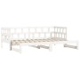 Sofá cama nido madera maciza de pino blanco 90x190 cm de , Camas y somieres - Ref: Foro24-836211, Precio: 191,75 €, Descuento: %