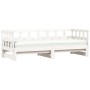 Sofá cama nido madera maciza de pino blanco 90x190 cm de , Camas y somieres - Ref: Foro24-836211, Precio: 191,75 €, Descuento: %