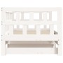 Sofá cama nido madera maciza de pino blanco 90x190 cm de , Camas y somieres - Ref: Foro24-836211, Precio: 191,75 €, Descuento: %