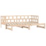 Sofá cama nido madera maciza de pino 80x200 cm de , Camas y somieres - Ref: Foro24-836207, Precio: 156,73 €, Descuento: %