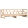 Sofá cama nido madera maciza de pino 80x200 cm de , Camas y somieres - Ref: Foro24-836207, Precio: 154,50 €, Descuento: %
