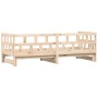 Sofá cama nido madera maciza de pino 80x200 cm de , Camas y somieres - Ref: Foro24-836207, Precio: 156,73 €, Descuento: %
