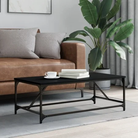 Mesa de centro de madera contrachapada negro 100x50x35 cm de , Mesas de centro - Ref: Foro24-835329, Precio: 38,41 €, Descuen...