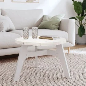 Round table top solid white pine wood Ø60x3 cm by , Table tops - Ref: Foro24-833665, Price: 43,20 €, Discount: %