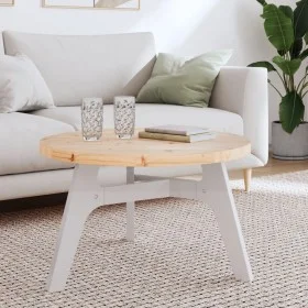 Round solid pine wood table top Ø70x3 cm by , Table tops - Ref: Foro24-833667, Price: 67,46 €, Discount: %