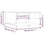 Sonoma oak engineered wood coffee table 80x80x40 cm by , Coffee table - Ref: Foro24-835355, Price: 50,69 €, Discount: %