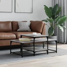 Mesa de centro madera de ingeniería gris Sonoma 102x60x45 cm de , Mesas de centro - Ref: Foro24-835317, Precio: 50,94 €, Desc...