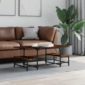 Mesa de centro madera contrachapada roble ahumado 100x50,5x40cm de , Mesas de centro - Ref: Foro24-835376, Precio: 36,46 €, D...