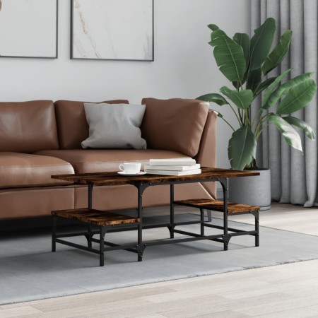 Mesa de centro madera contrachapada roble ahumado 100x50,5x40cm de , Mesas de centro - Ref: Foro24-835376, Precio: 36,98 €, D...