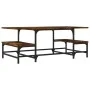 Mesa de centro madera contrachapada roble ahumado 100x50,5x40cm de , Mesas de centro - Ref: Foro24-835376, Precio: 36,46 €, D...