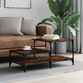 Couchtisch aus geräuchertem Eichenholzwerkstoff, 100 x 50,5 x 45 cm von , Couchtisch - Ref: Foro24-835381, Preis: 41,06 €, Ra...