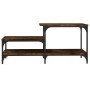 Mesa de centro madera de ingeniería roble ahumado 100x50,5x45cm de , Mesas de centro - Ref: Foro24-835381, Precio: 50,37 €, D...