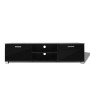 Mueble de TV negro brillo 140x40,5x35 cm de vidaXL, Muebles TV - Ref: Foro24-243044, Precio: 126,65 €, Descuento: %