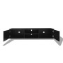 Mueble de TV negro brillo 140x40,5x35 cm de vidaXL, Muebles TV - Ref: Foro24-243044, Precio: 126,65 €, Descuento: %