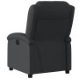 Sillón reclinable eléctrico de cuero auténtico negro en Sillones | Comprar online en Foru.es