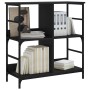 Estantería de madera de ingeniería negra 78,5x33x82 cm de , Librerías y estanterías - Ref: Foro24-835244, Precio: 52,59 €, De...
