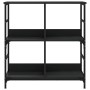 Estantería de madera de ingeniería negra 78,5x33x82 cm de , Librerías y estanterías - Ref: Foro24-835244, Precio: 52,59 €, De...
