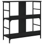Estantería de madera de ingeniería negra 78,5x33x82 cm de , Librerías y estanterías - Ref: Foro24-835244, Precio: 52,59 €, De...