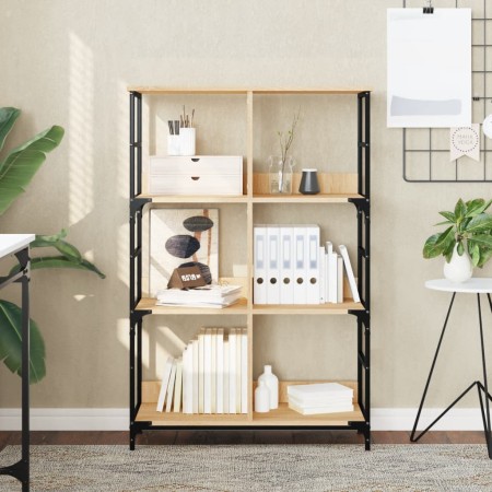 Estantería de madera ingeniería roble Sonoma 78,5x33x117,5 cm de , Librerías y estanterías - Ref: Foro24-835250, Precio: 64,4...