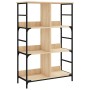 Estantería de madera ingeniería roble Sonoma 78,5x33x117,5 cm de , Librerías y estanterías - Ref: Foro24-835250, Precio: 64,4...
