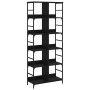 Estantería de madera de ingeniería negra 78,5x33x188,5 cm de , Librerías y estanterías - Ref: Foro24-835259, Precio: 99,22 €,...