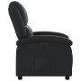 Sillón reclinable eléctrico de cuero auténtico negro en Sillones | Comprar online en Foru.es